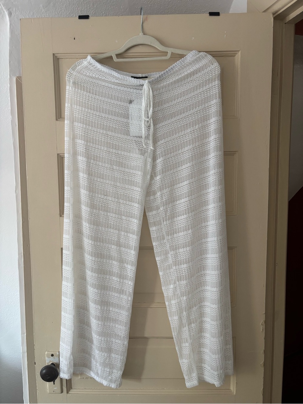 Jordan Taylor White Mesh Beach Cover Up Pants